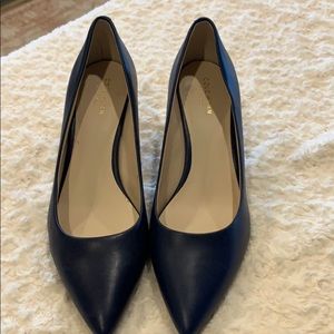Cole Haan Navy Leather Pumps size 8 1/2 B